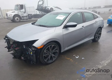 2021 Honda Civic Sport z USA, uszkodzony, nr VIN 19XFC2F88ME202687